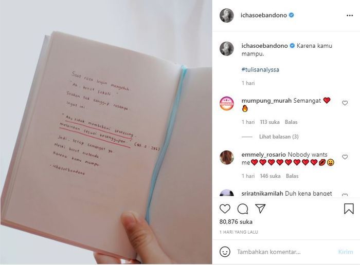 Unggahan Alyssa Soebandono yang menjadi awal dugaan rumah tangganya bermasalah