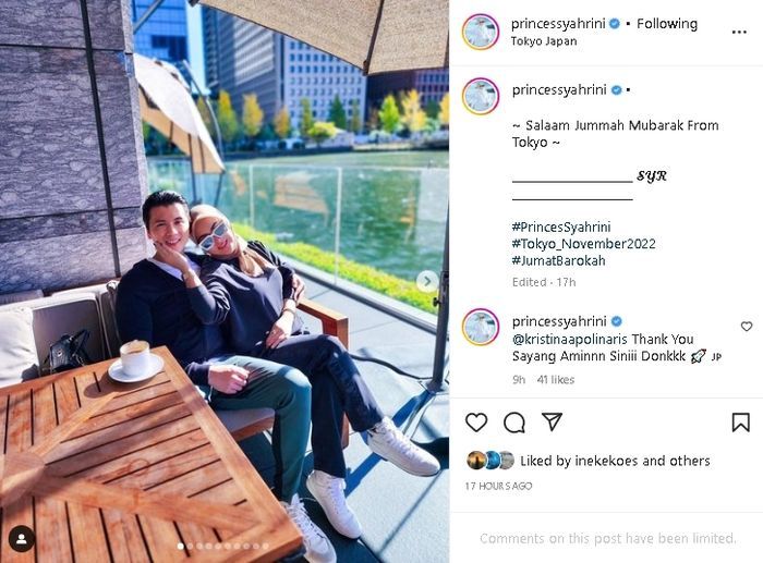 Syahrini pamer kemesraan bareng Reino Barack