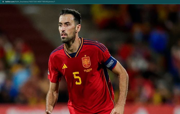 Gelandang bertahan Barcelona dan timnas Spanyol, Sergio Busquets, umumkan pensiun.