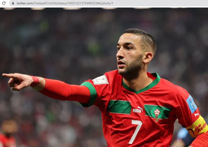 Winger timnas Maroko, Hakim Ziyech.