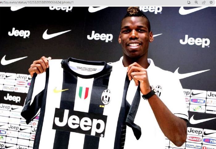 Paul Pogba ketika bergabung dengan Juventus pada tahun 2012 lalu dari Manchester United.