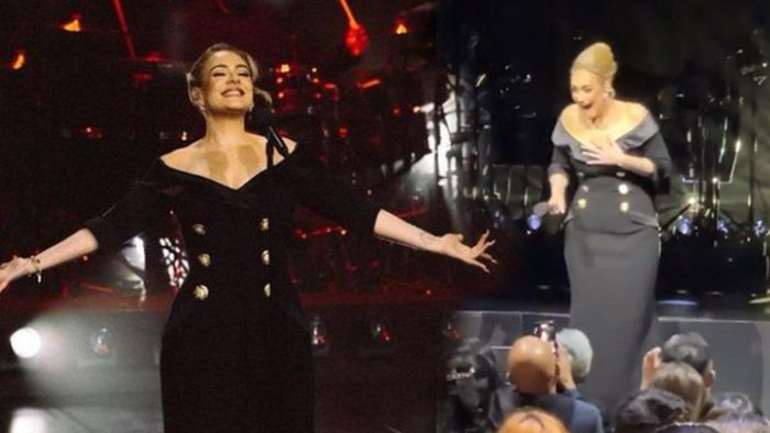 Adele menangis saat tahu ada dua fansnya datang dari Indonesia