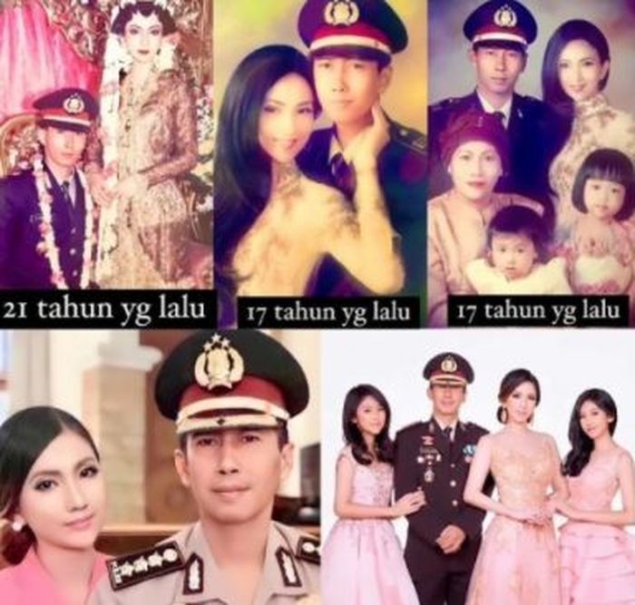 Potret keluarga Heni Tania dan suami