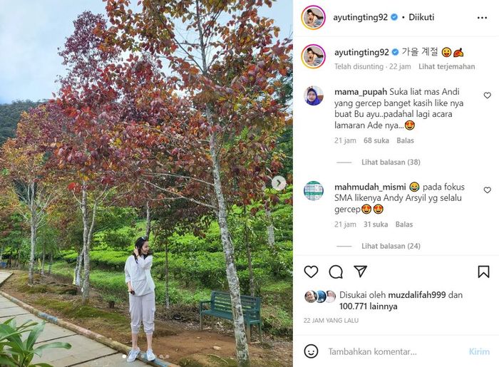 Unggahan Ayu Ting Ting