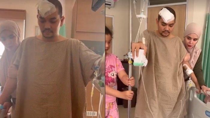 Indra Bekti belajar berjalan 