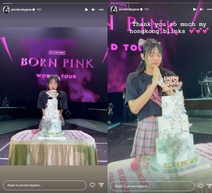 Jennie BLACKPINK rayakan ulang tahunnya bersama para fans saat tour di Hong Kong