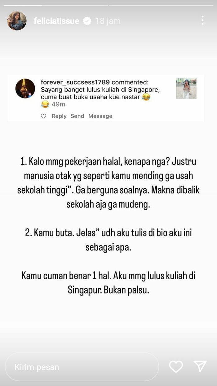 Postingan Felicia Tissue