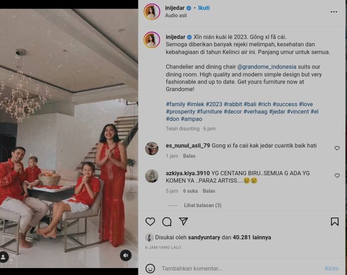 Postingan Jessica Iskandar