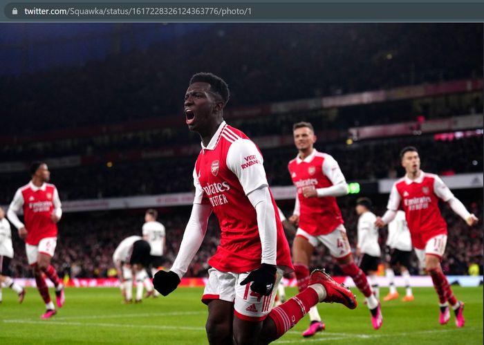 Arsenal sukses menundukkan Manchester United dalam laga yang berakhir 3-2 di Emirates Stadium, Minggu (22/1/2023) malam WIB.