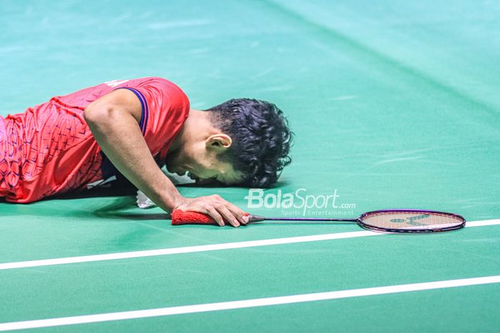 Chico Aura Dwi Wardoyo sempat tertinggal delapan angka saat menghadapi Ng Ka Long Angus pada semifinal Indonesia Masters 2023.