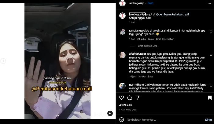 Prilly Latuconsina ogah diatur-atur oleh pacarnya