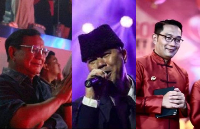 Begini gaya para pejabat tinggi negeri saat nonton konser Ahmad Dhani bareng Dewa 19.