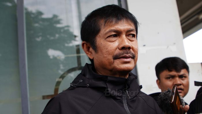 Direktur Teknik Timnas Indonesia, Indra Sjafri saat ditemui para awak media saat dirinya ditunjuk sebagai Pelatih untuk Sea Games 2023, 8 Februari 2023 Senayan Jakarta