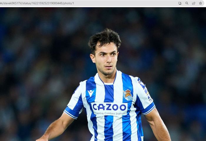 Gelandang Real Sociedad, Martin Zubimendi.