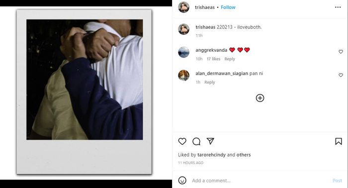 Unggahan anak Ferdy Sambo dan Putri Candrawathi, Trisha Eungelica Ardyadana jelang vonis kedua orang tuanya. 