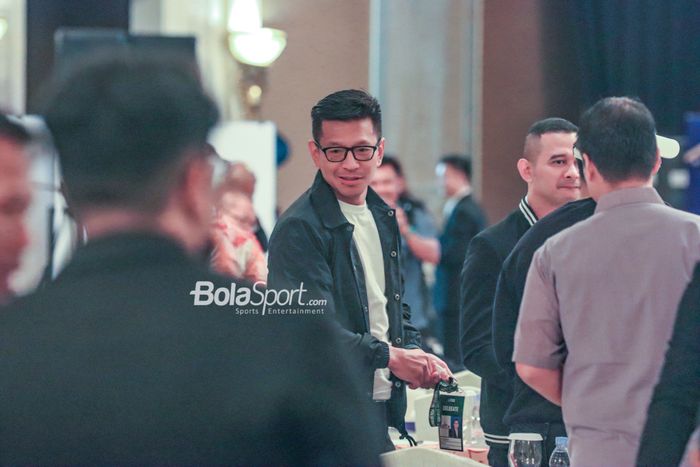 Direktur PT Persib Bandung Bermartabat, Teddy Tjahjono, saat menghadiri Kongres Luar Biasa (KLB) PSSI di Hotel Sangri-La, Jakara, 16 Februari 2023.