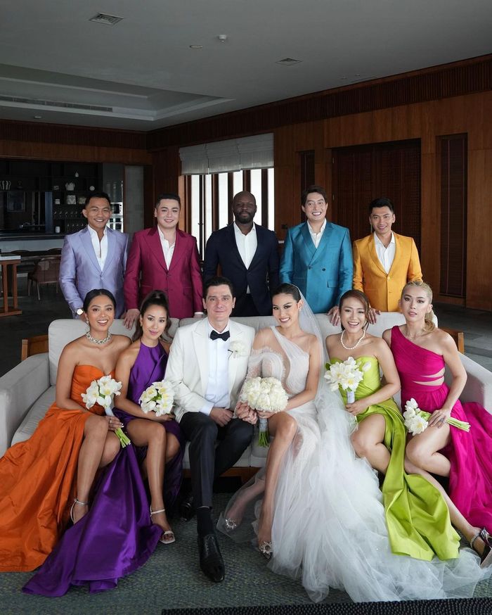 Baju bridesmaid di pernikahan Patricia Gouw.