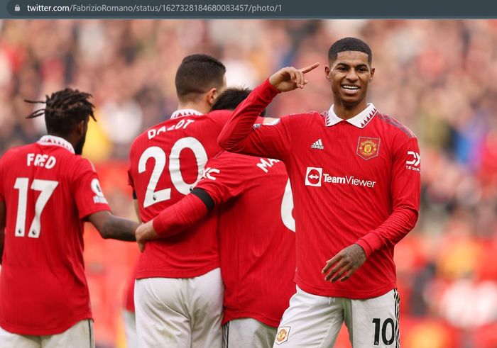 Marcus Rashford menjalani musim 2022-2023 dengan mengesankan bersama Manchester United. Catatan 27 gol dan 9 assist dari 44 laga menjadi bukti kualitasnya.