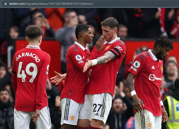 Manchester United sukses memenangkan laga kandang di Stadion Old Trafford saat menjamu Leicester City pada pekan ke-24 Liga Inggris 2022-2023.