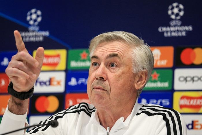 Pelatih Real Madrid, Carlo Ancelotti.