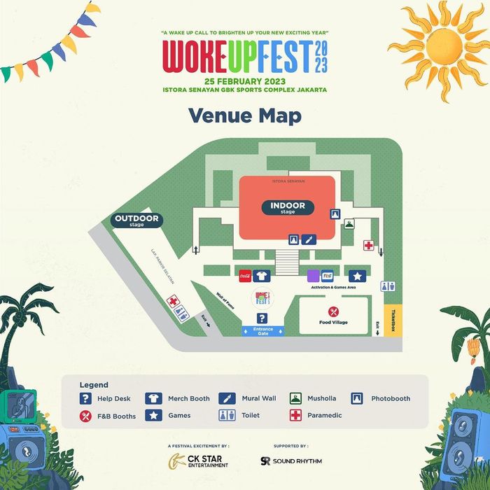 Venue Map Woke Up Fest 2023