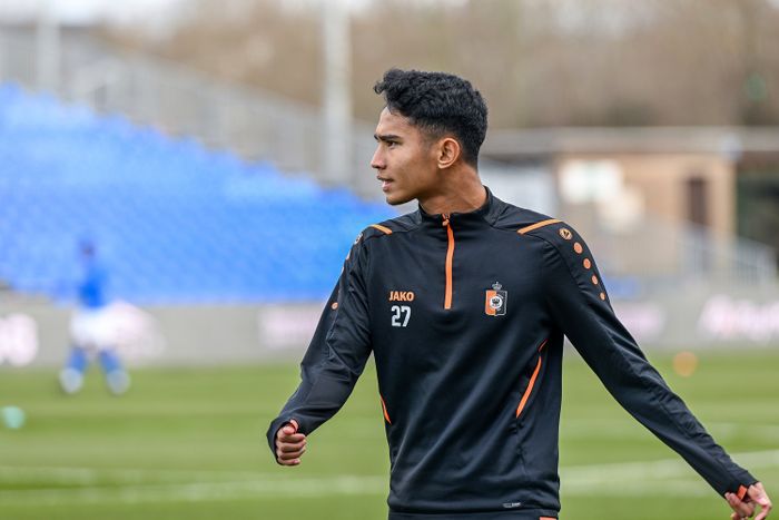 Pemain timnas Indonesia, Marselino Ferdinan menjalani debut bersama KMSK Deinze.