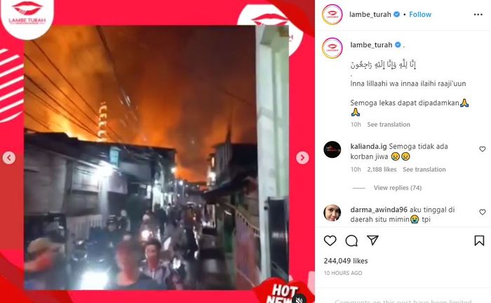 Detik-detik ledakan di Depo Pertamina Pelumpang Jakarta Utara, Jumat (3/3/2023).