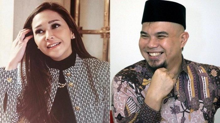 Kolase foto Maia Estianty dan Ahmad Dhani