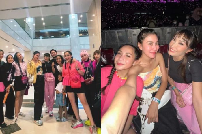 Penampilan Nagita Slavina saat konser Blackpink