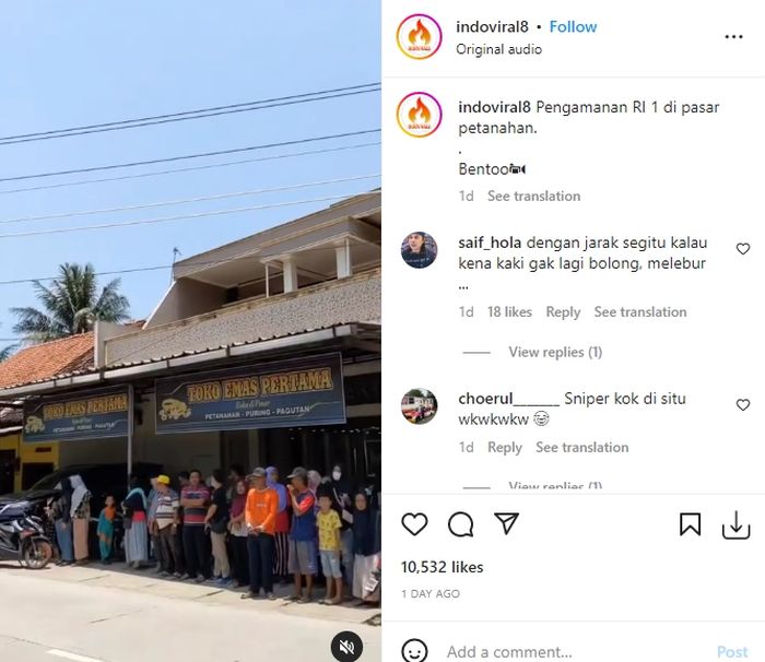 viral video sniper di lantai 2 rumah warga