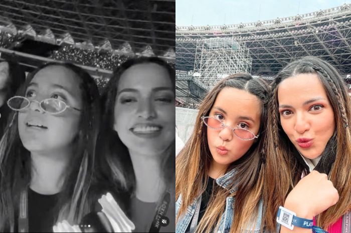 Nia Ramadhani dan putrinya nonton konser Blackpink