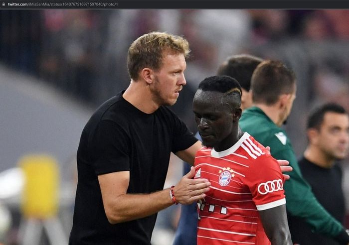 Julian Nagelsmann dan Sadio Mane dikabarkan sempat terlibat cekcok yang berujung pada pemecatan sang pelatih oleh Bayern Muenchen.