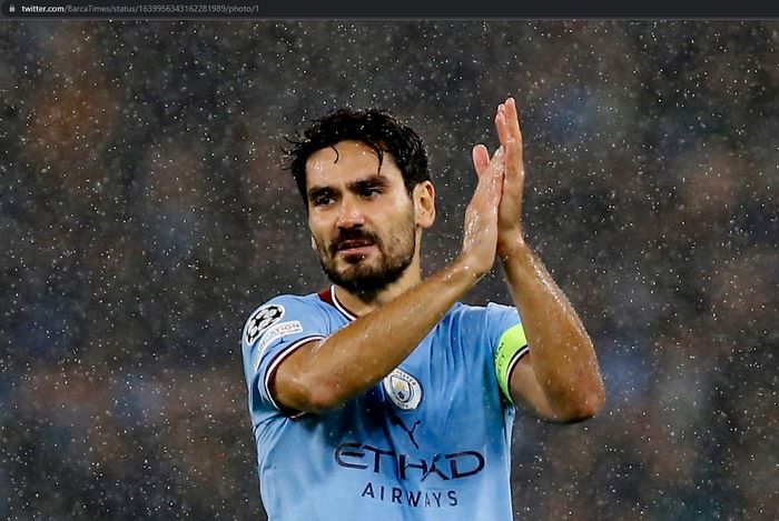 Barcelona beralih mengincar Ilkay Guendogan dari Manchester City karena akan berstatus bebas transfer di musim panas 2023.