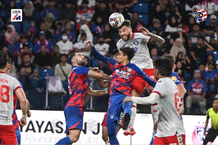 Laga Liga Malaysia antara Johor Darul Takzim Vs Sabah F, di mana ada dua pemain Indonesia yakni Jordi Amat dan Saddil Ramdani, dimenangi oleh The Southern Tiger dengan skor telak 4-0, Jumat (31/3/2023).