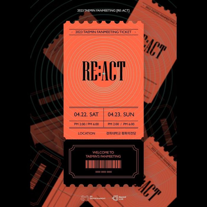 Poster Fanmeeting Taemin SHINee