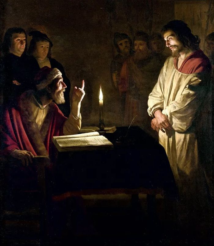 Seniman Belanda Gerrit van Honthorst, melukis &ldquo;Kristus Sebelum Kayafas&rdquo; sekitar tahun 1617.