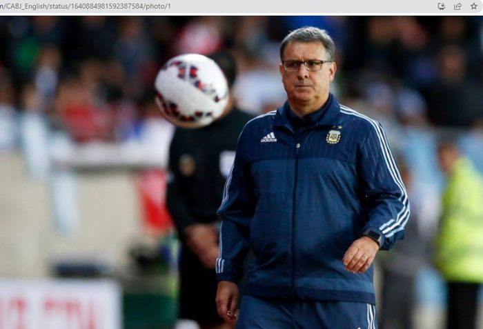 Gerardo 'Tata' Martino saat masih menjadi pelatih timnas Argentina.