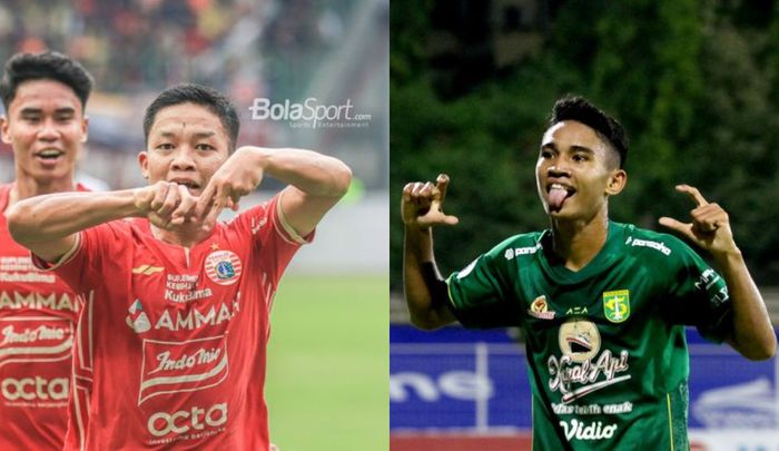 Kolase foto pemain muda terbaik Liga 1 2021/2022 dan 2022/2023.