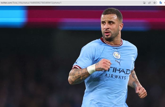 Bek Manchester City, Kyle Walker.