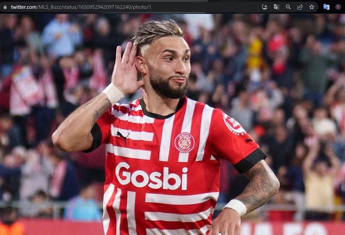 Penyerang Girona, Taty Castellanos, yang berhasil mencetak empat gol ke gawang Real Madrid.