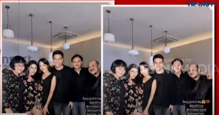 Kebersamaan Jonathan Frizzy dengan Ririn Dwi Ariyanti. 