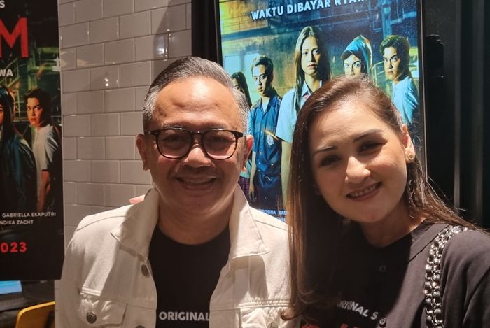 Mona Ratuliu dan Indra Brasco saat ditemui Grid.ID di kawasan SCBD, Jakarta, Kamis (4/5/2023).