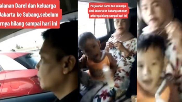 Darel dan sopir saat perjalanan mudik ke Subang   