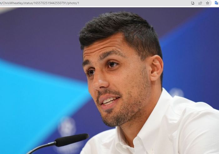 Gelandang Manchester City, Rodri, mengaku ingin balas dendam kepada Real Madrid dalam babak semifinal Liga Champions 2022-2023.