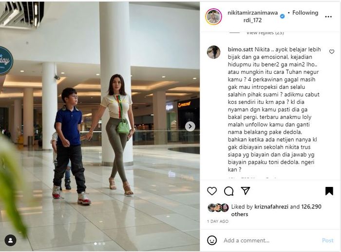 Nikita Mirzani Disuruh Netizen Introspeksi Diri Pasca Video Antonio Dedola dan Lolly Viral: Coba ke Psikiater!
