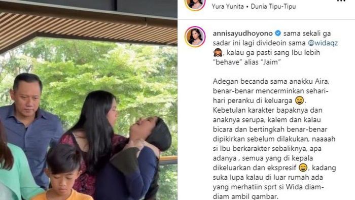 Annisa Pohan dan almira Yudhoyono tak sadar tingkahnya direkam.