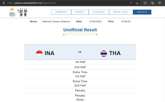 Jadwal Indonesia vs Thailand di final SEA Games 2023.