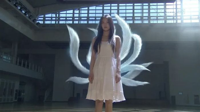 Ilustrasi gumiho atau rubah berekor sembilan dalam mitologi Korea.