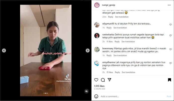 'A Day In My Life' Prilly Latuconsina Full Beres-beres Viral, Netizen Beri Pujian Selangit