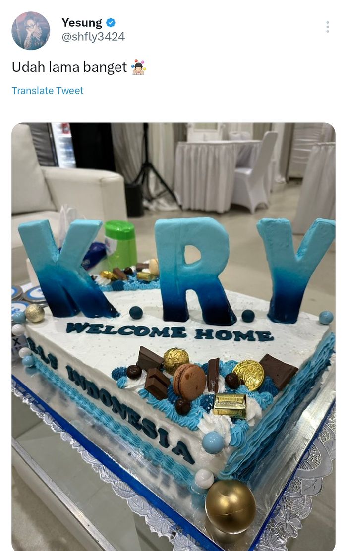 Unggahan Yesung Super Junior di Indonesia  